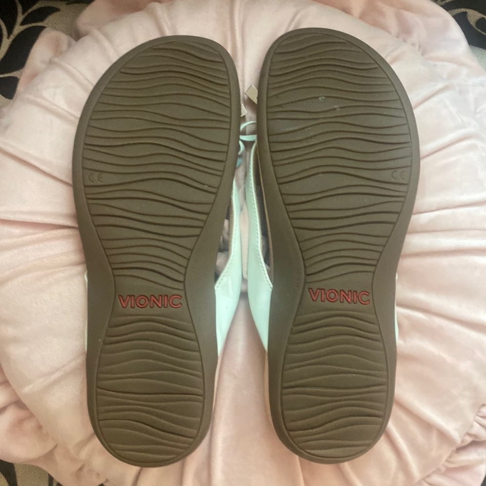 -🎀 Vionic Sandals - 9 light mint green Podiatrist Designed Super Cute - Picture 4 of 6